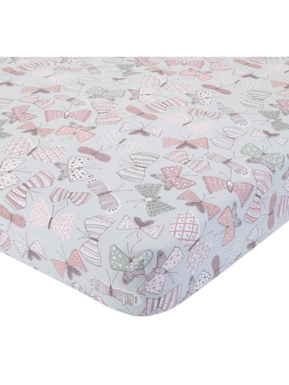 Arden Butterfly Crib Sheet Bedding by Dwell Studios Baby Girl Boho Cute Cotton